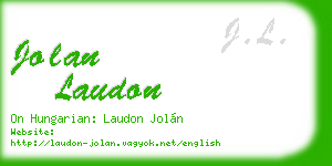 jolan laudon business card